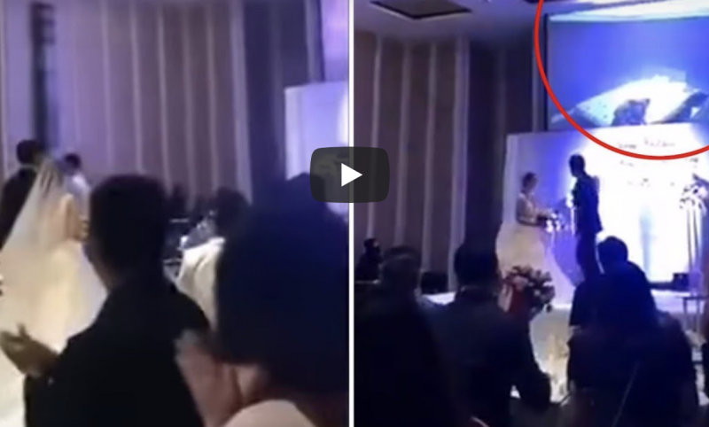 Noivo exp&otilde;e trai&ccedil;&atilde;o da noiva durante casamento – Foto: Reprodu&ccedil;&atilde;o