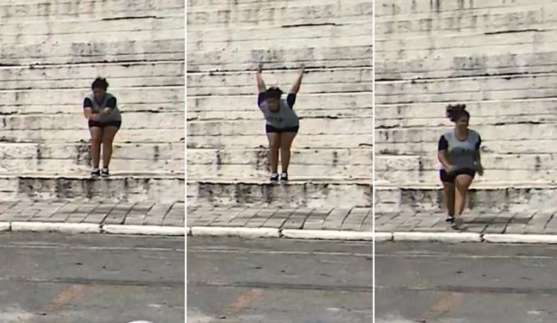 MULHERES PRATICANTES DE PARKOUR EM TAUBATÉ 