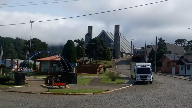 O município de Urupema na manhã deste sábado (18) &#8211; Foto: Marleno Muniz/Divulgação/ND