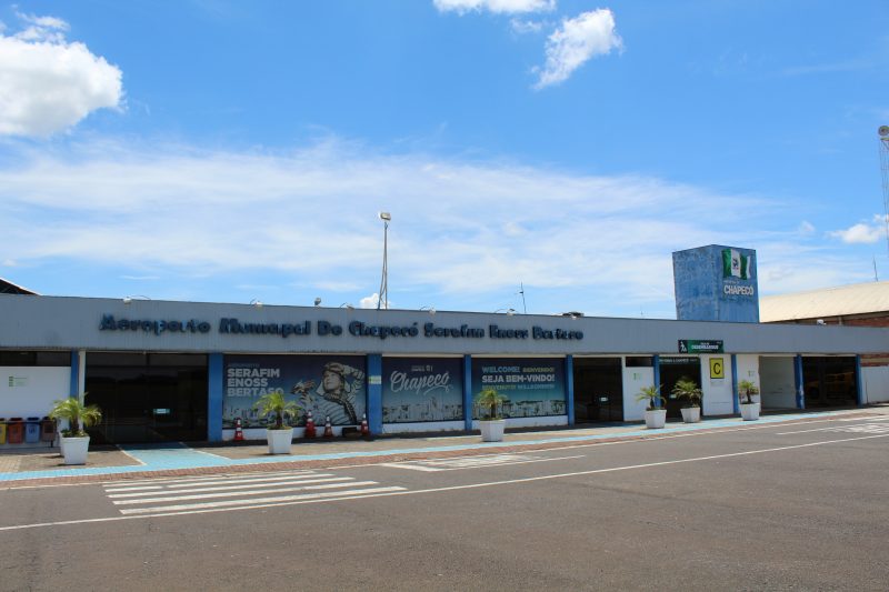 Aeroporto de Chapec&oacute; – Foto: Ascom Chapec&oacute;/Divulga&ccedil;&atilde;o/ND