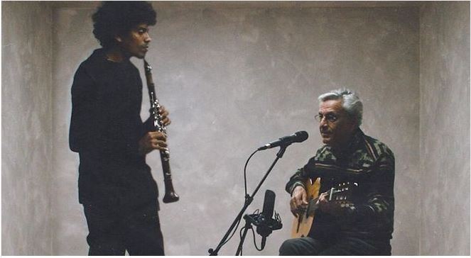 Caetano e o clarinetista Ivan Sacerdote – Foto: Reprodução/ND