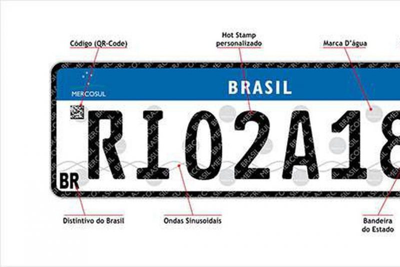 Placas Mercosul – Foto: Detran/Ag&ecirc;ncia Brasil/Divulga&ccedil;&atilde;o/ND