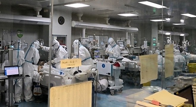Unidade de Terapia Intensiva do Hospital Pulmonar de Wuhan – Foto: CGTN Photo/Reprodução/ND
