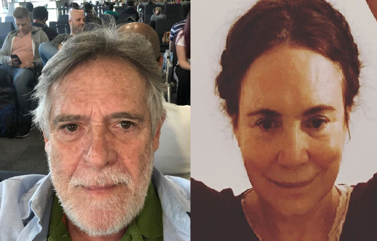 Os atores Jos&eacute; de Abreu e Regina Duarte, que trabalharam na mesma emissora – Foto: Reprodu&ccedil;&atilde;o Instagram/ND