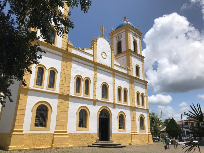 Imponente, hist&oacute;rica e curiosa, a igreja &eacute; mais antiga do Estado – Foto: Luana Amorim/ND