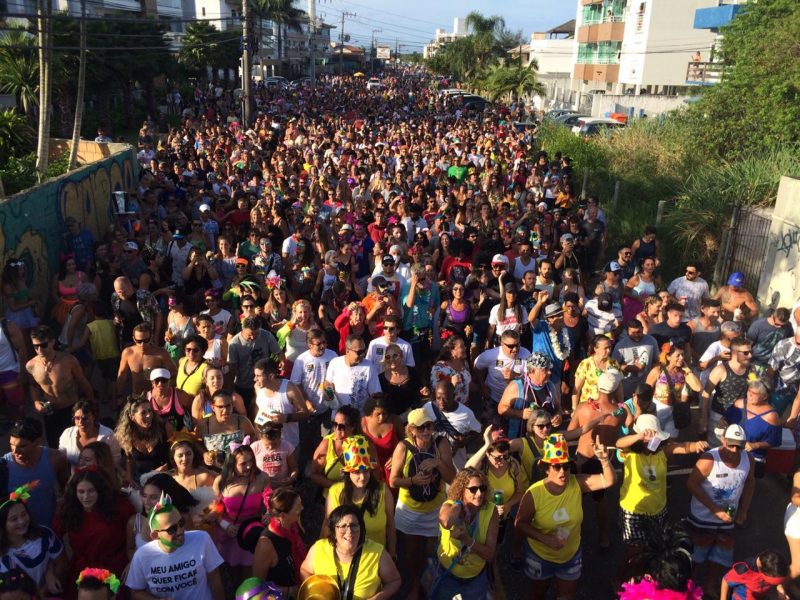 Onodi nas ruas do Campeche no Carnaval de 2020 &#8211; Foto: Milton Ostetto/Divulgação/ND