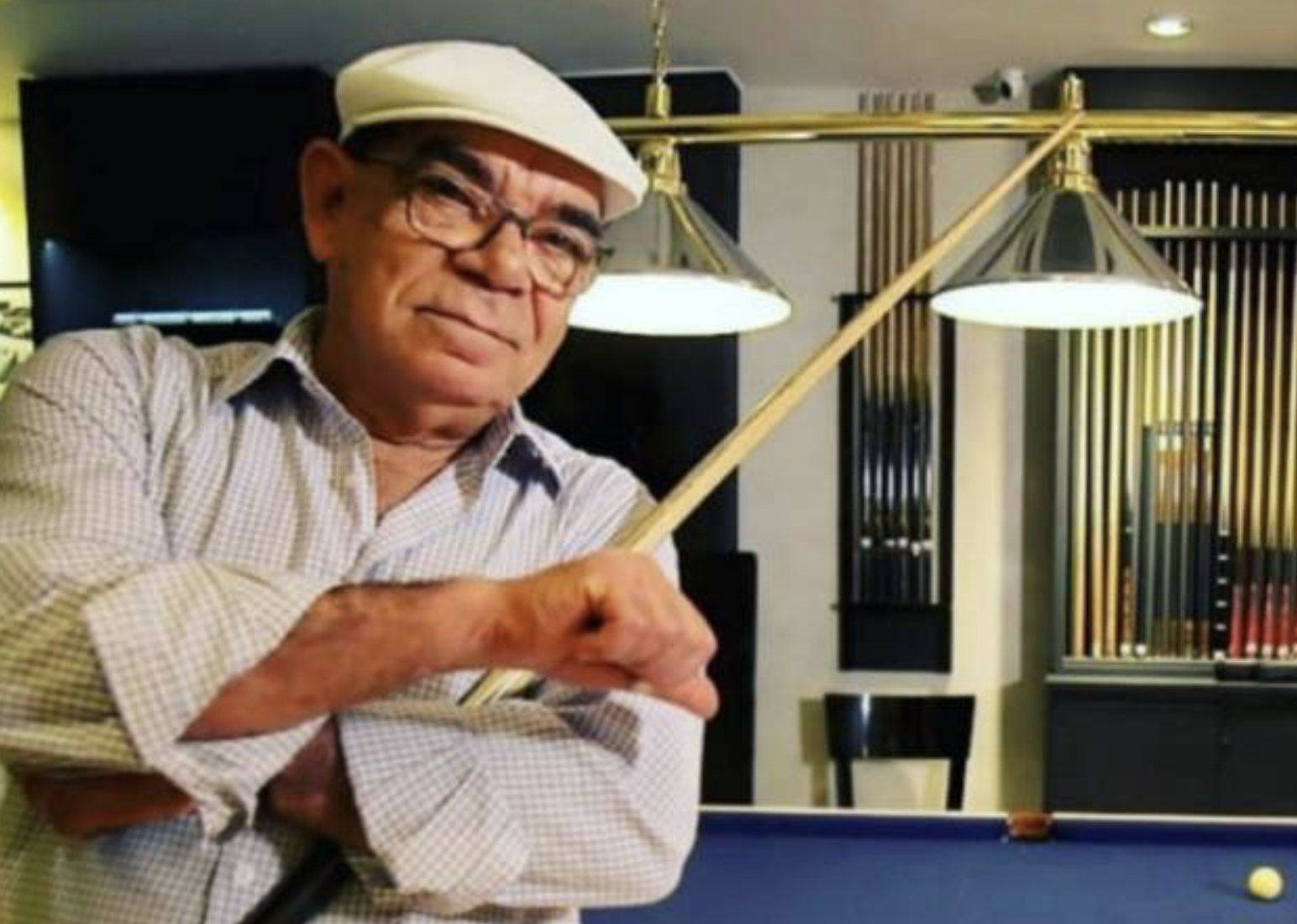 Morre Rui Chapéu, 80 anos, o maior jogador de sinuca do Brasil