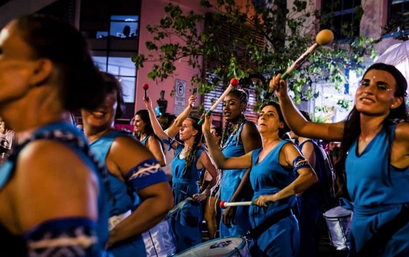 Bloco de rua no carnaval de Florianópolis