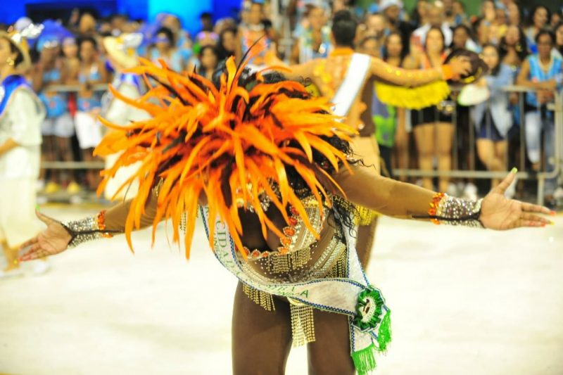 Coloninha foi a campe&atilde; em 2020, &uacute;ltimo ano com desfiles – Foto: Gabriel Lain/Arquivo/ND