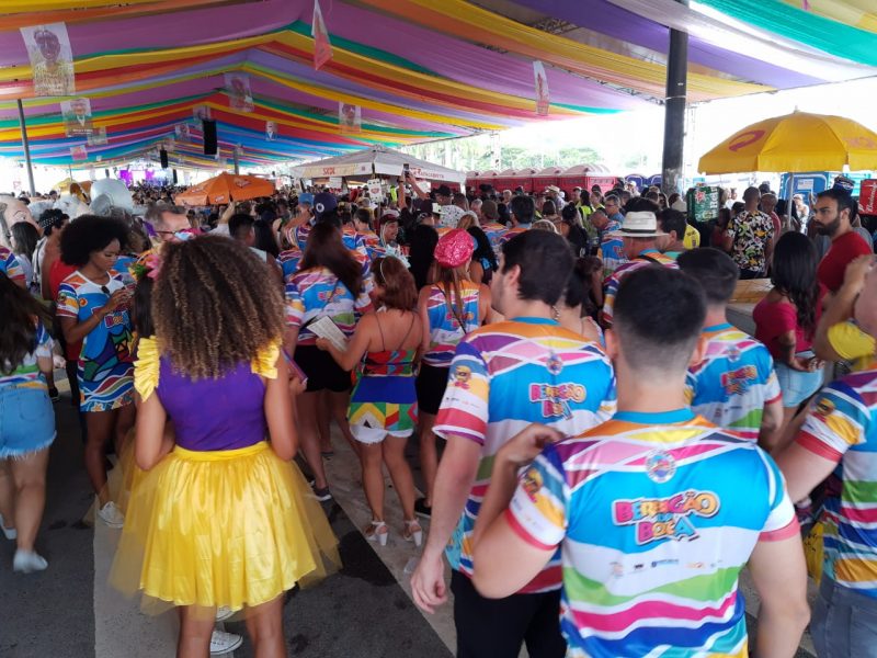 O Berbig&atilde;o do Boca de 2020 come&ccedil;ou ao meio-dia reunindo um grande p&uacute;blico – Foto: Marina Sim&otilde;es/ND