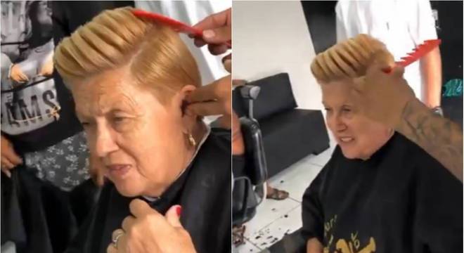 Vovó adota estilo de cabelo dos funkeiros e faz sucesso na web