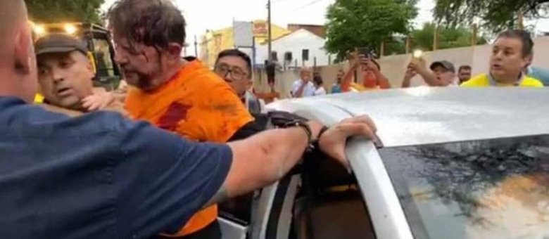 Cid Gomes levou tiro ao tentar em meio a protesto – Foto: Reprodução/Redes Sociais/ND
