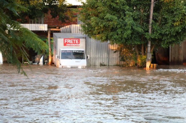Enchentes também são frequentes em Santa Catarina &#8211; Foto: Flavio Vieira JR/Arquivo/Defesa Civil//ND