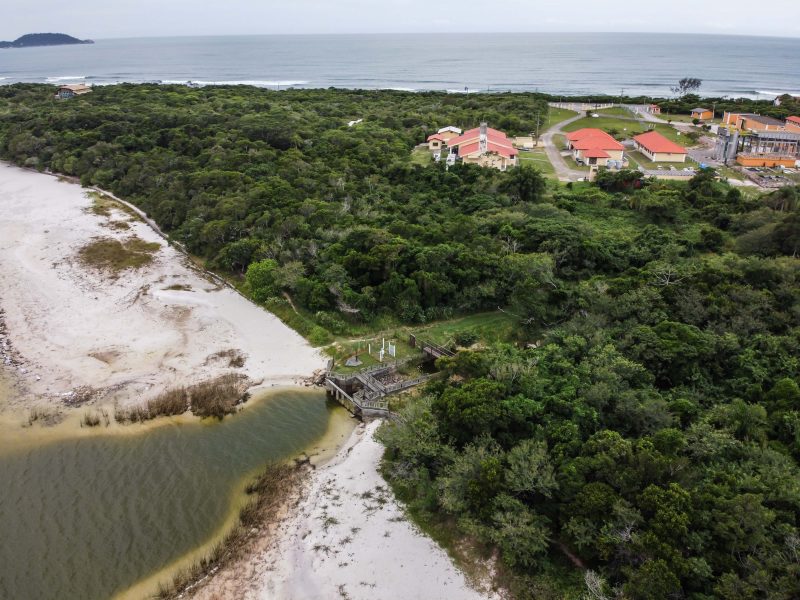 Estiagem na Lagoa do Peri impacta na capta&ccedil;&atilde;o de &aacute;gua da Casan – Foto: Anderson Coelho/ND