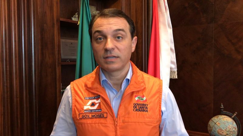 Governador Carlos Moisés em vídeo neste domingo – Foto: Reprodução