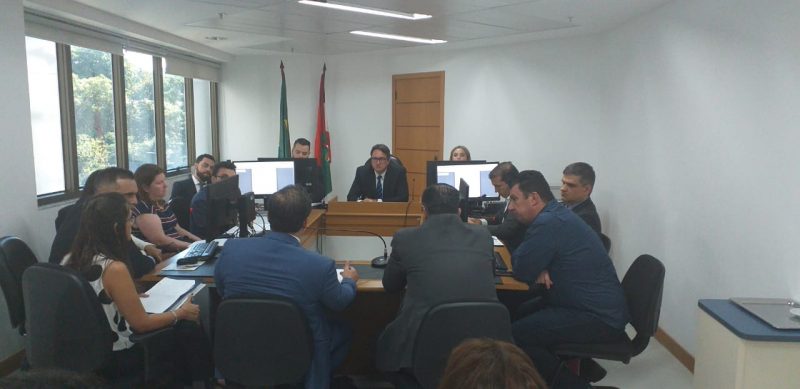 Audiência foi realizada na 4ª Vara da Justiça Federal na Capital – Foto: Cristiano Rigo Dalcin/ND