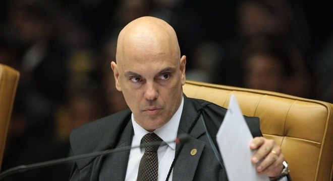 Ministro Alexandre de Moraes determinou que a PF deve integrar relat&oacute;rio com o nome dos integrantes do grupo em at&eacute; 15 dias – Foto: Carlos Moura/STF/Divulga&ccedil;&atilde;o/ND