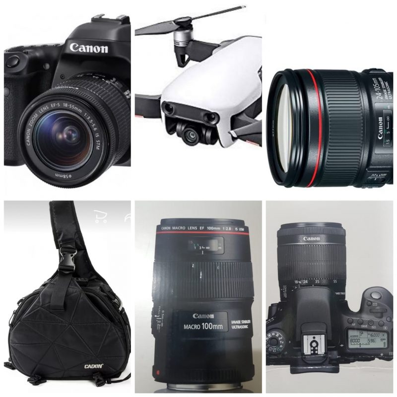 Equipamento fotográfico similar ao de Lucas Foletto – Foto: Divulgação/ND
