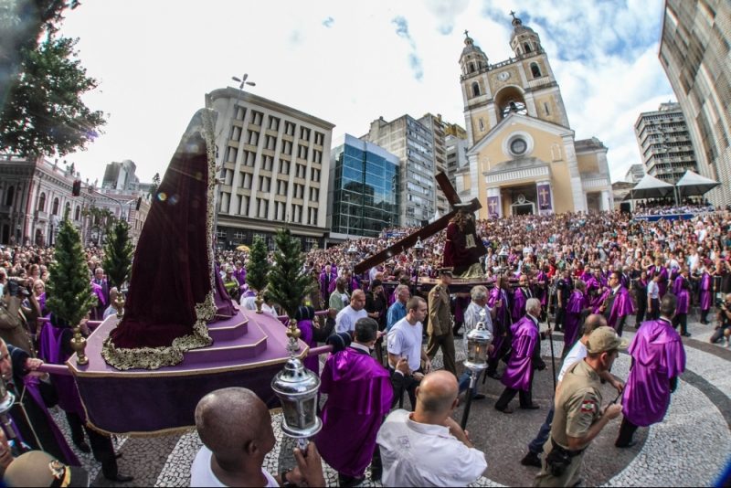 Prociss&atilde;o &eacute; confirmada ap&oacute;s ser suspensa por dois anos por causa da pandemia de coronav&iacute;rus – Foto: Bruno Ropelato/Arquivo/ND