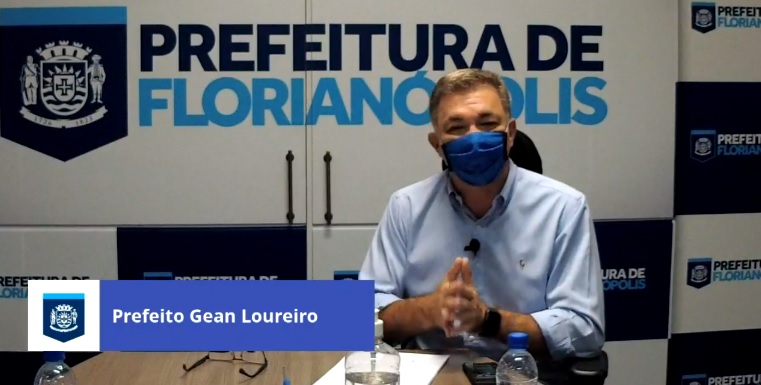 Gean em live no Facebook da Prefeitura de Florianópolis &#8211; Foto: Reprodução/Facebook