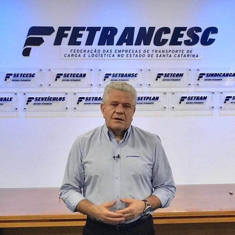 Presidente da Fetrancesc fala em fim do egoísmo – Foto: Divulgação/ND