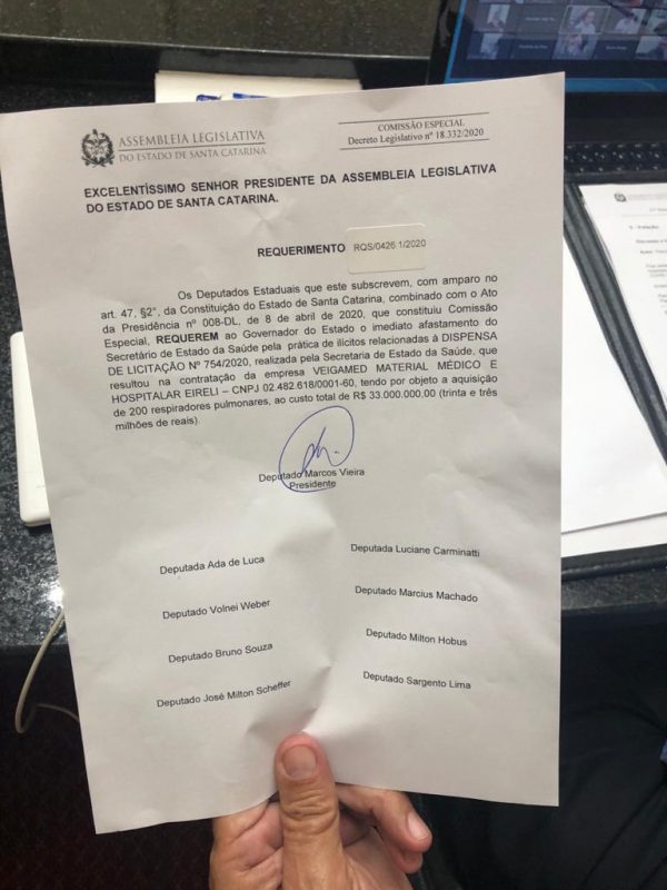 ND teve acesso ao requerimento pede o afastamento do secretário Helton Zeferino – Foto: Divulgação/ND