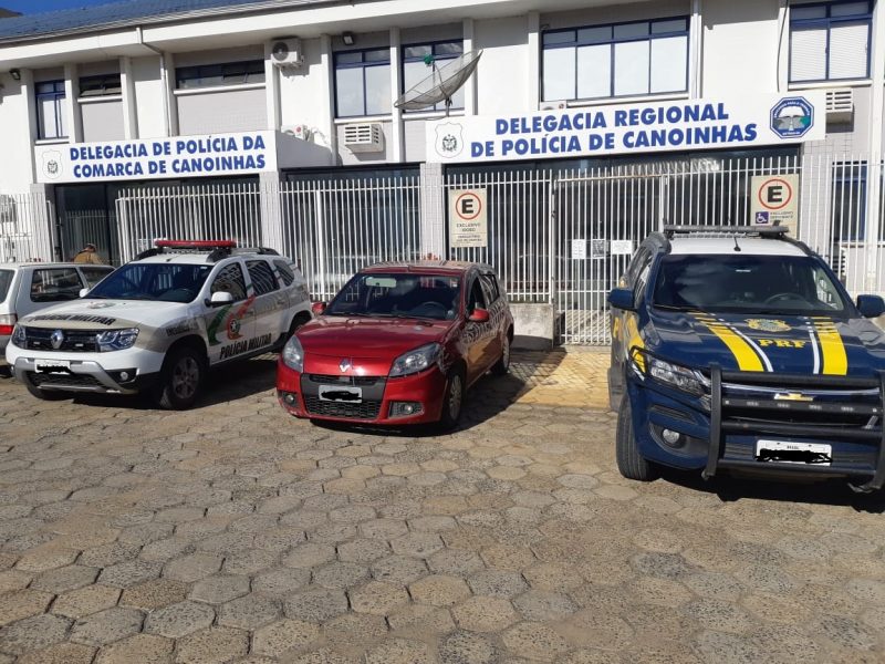 Assaltante foi detido na BR-280, em Canoinhas &#8211; Foto: PRF/Divulgação/ND