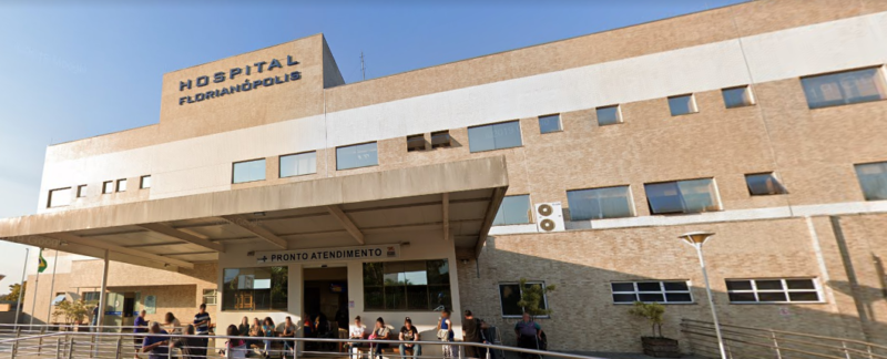 Tom&oacute;grafo quebrado atrasa tratamento da Covid-19 no Hospital Florian&oacute;polis – Foto: Reprodu&ccedil;&atilde;o/Google Maps