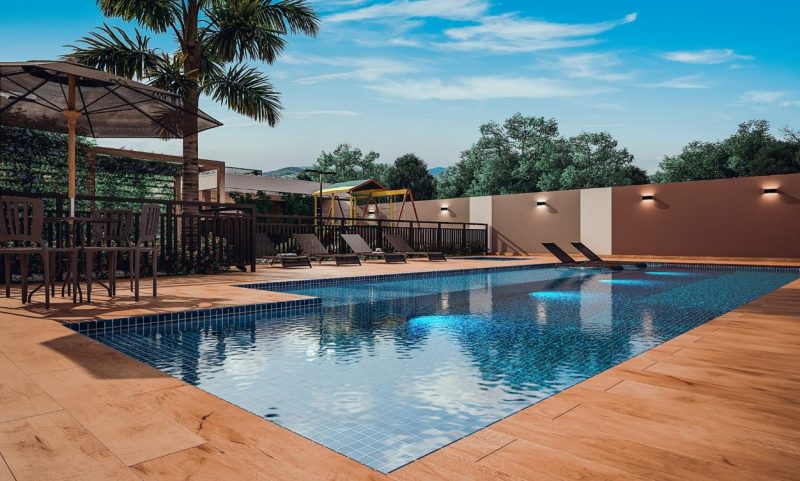 Al&eacute;m das in&uacute;meras &aacute;reas de lazer, o Anita Square conta com lavanderia coletiva e horta vertical – Foto: Divulga&ccedil;&atilde;o