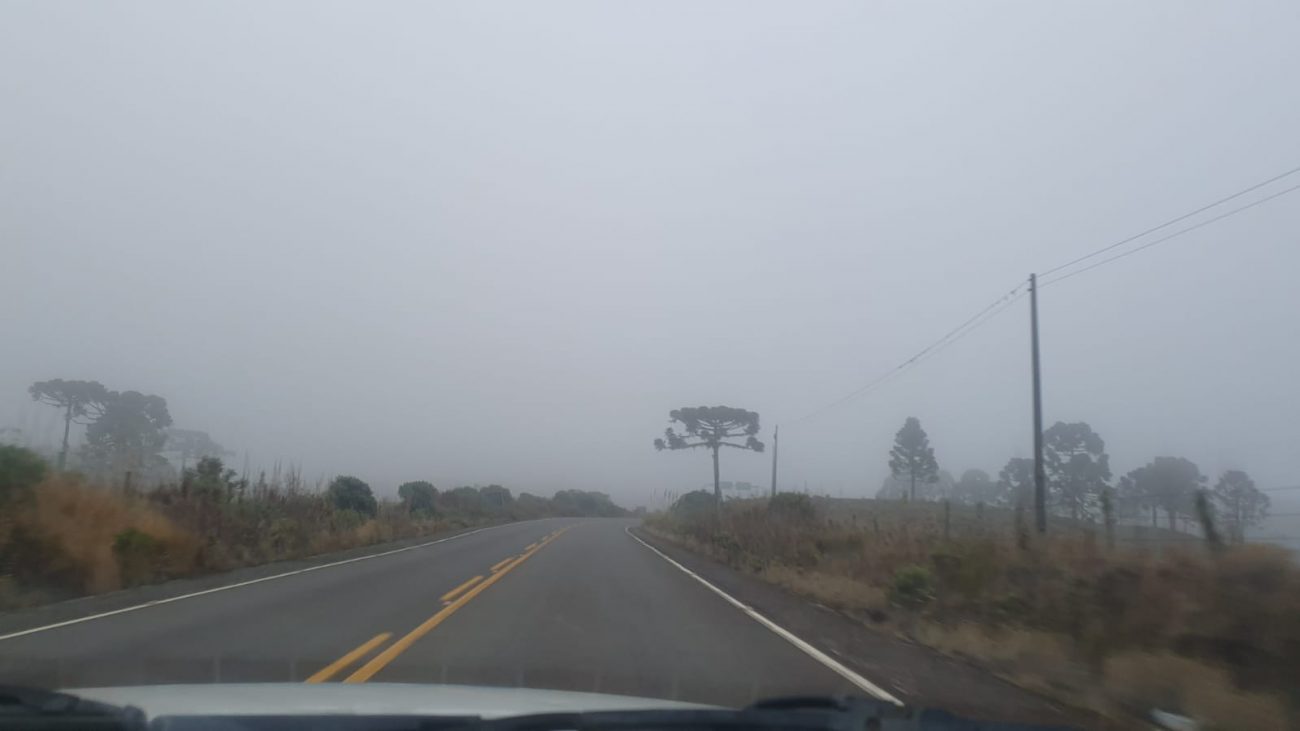 Formação de neblina e nevoeiros é comum no inverno em Santa Catarina