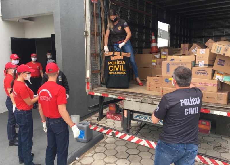 Carga chegou a Santa Catarina nesta quarta-feira &#8211; Foto: Eduardo Cristófoli/NDTV