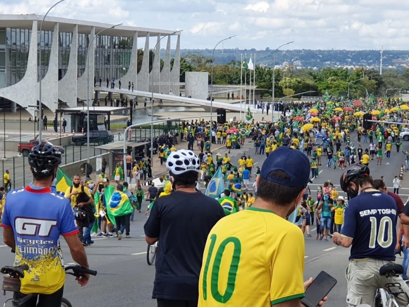 Manifestação em Brasília neste domingo &#8211; Foto: Marcílio Souza/Divulgação/ND