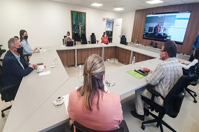 Acafe e Ampesc receberam recomendação do Ministério Público, em reunião nesta terça-feira (5) – Foto: Divulgação/MPSC