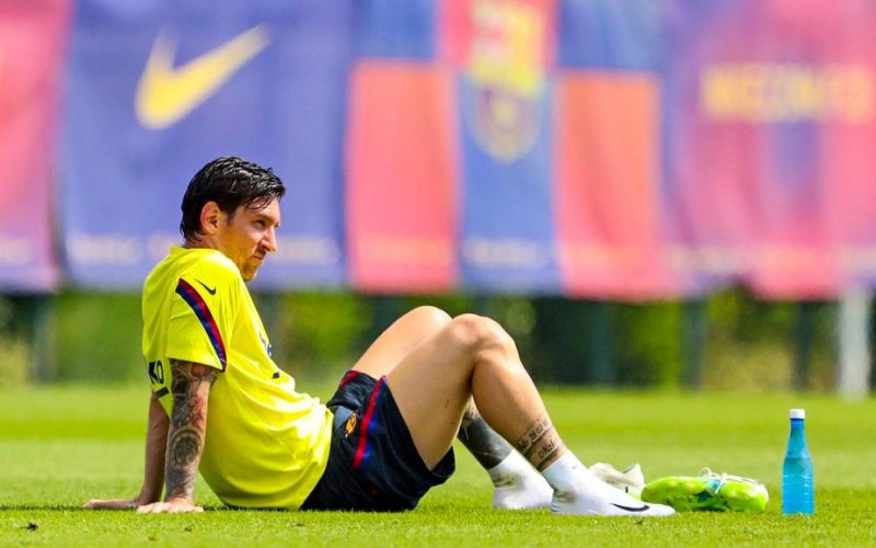 Embora o Barcelona esteja em baixa, Messi não sai dos holofotes – Foto: Reprodução/Twitter