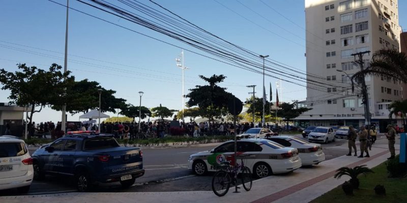 Ato em Balne&aacute;rio Cambori&uacute; – Foto: BC/Not&iacute;cias/ND