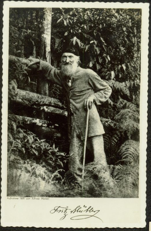 Fritz Müller em registro de 1891, aos 68 anos &#8211; Foto: Acervo Museu Ecologia Fritz Müller/Divulgação/ND