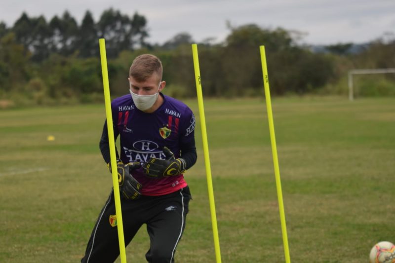 Elenco treina parte f&iacute;sica para o retorno do Campeonato Catarinense – Foto: Jefferson Alves/Brusque FC