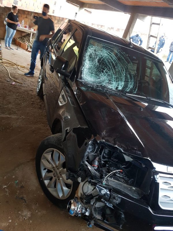 Condutor da Land Rover que atropelou ciclista, apresentou-se na Pol&iacute;cia – Foto: PRF/Divulga&ccedil;&atilde;o/ND