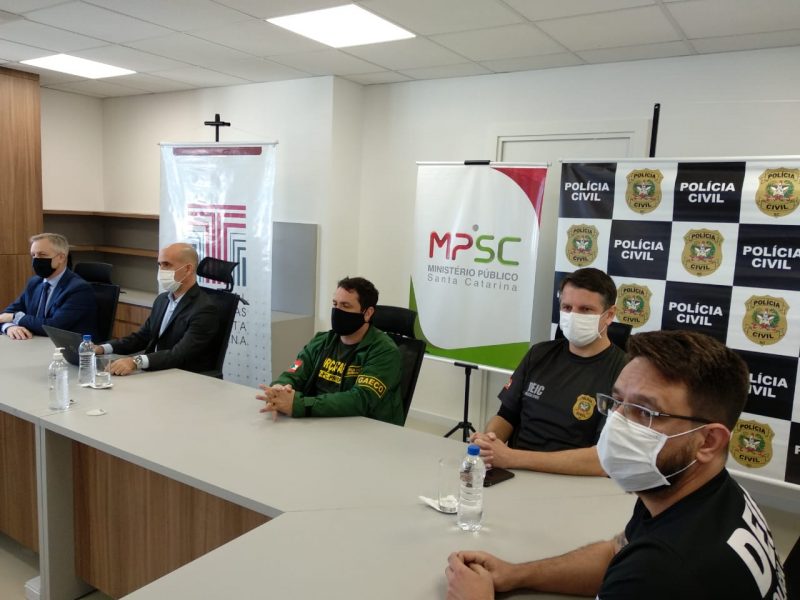 Operação Oxigênio: Força-Tarefa está em busca dos R$ 33 milhões – Foto: Polícia Civil SC/Divulgação/ND