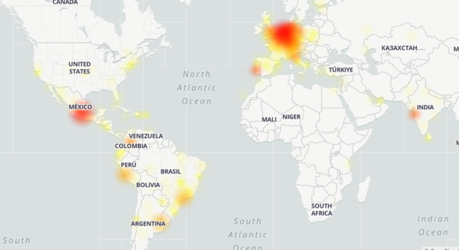 Europa foi a regi&atilde;o onde mais apresentou-se problemas – Foto: Reprodu&ccedil;&atilde;o/R7/ND