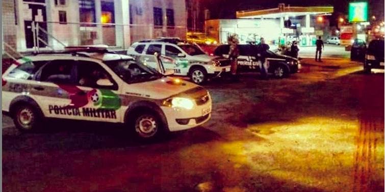 Operação envolveu agentes das polícias Militar e Civil de São Bento do Sul &#8211; Foto: Divulgação/ND