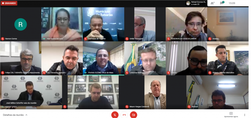 Reuni&atilde;o entre os prefeitos da Amurel – Foto: Reprodu&ccedil;&atilde;o