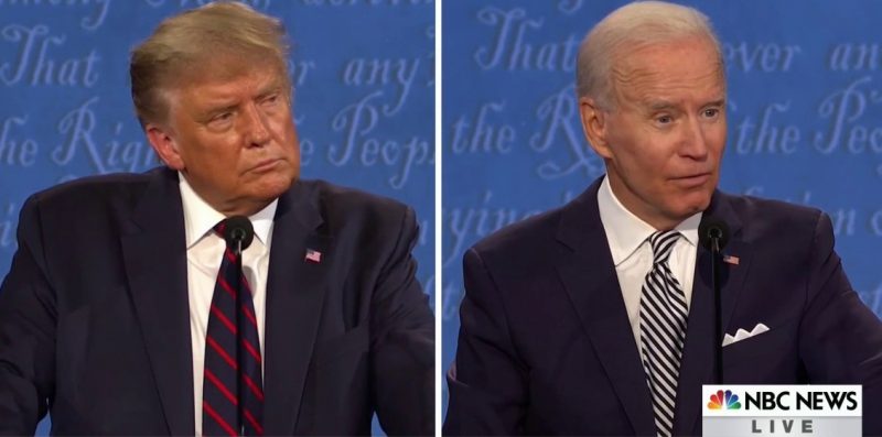 Donald Trump e Joe Biden concorrem &agrave; presid&ecirc;ncia dos Estados Unidos – Foto: NBC/Divulga&ccedil;&atilde;o/ND