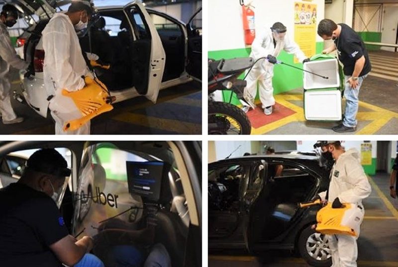 Centros de higieniza&ccedil;&atilde;o da Uber pelo Brasil – Foto: Divulga&ccedil;&atilde;o/ND