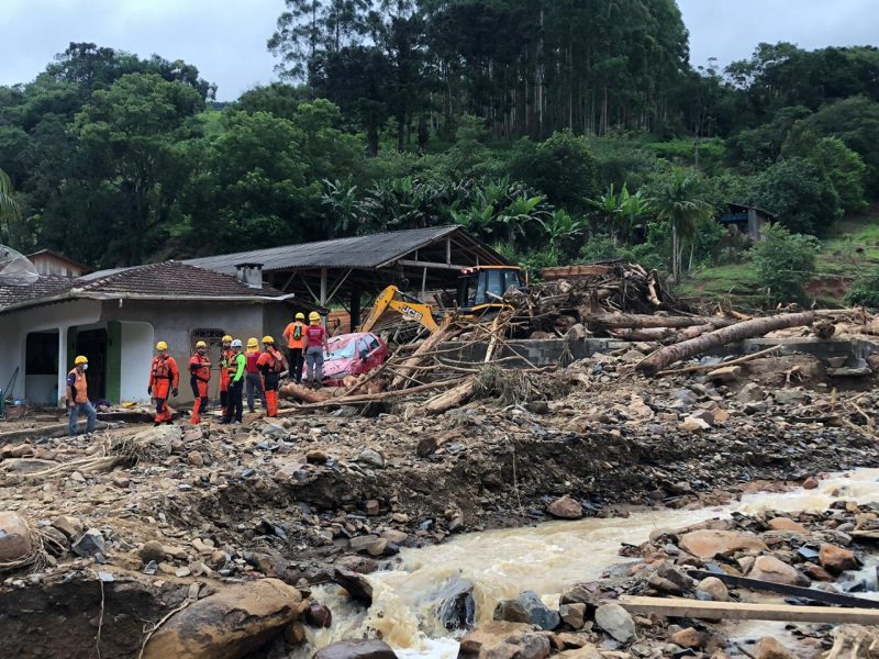 Chuvas fortes causaram grandes estragos no Vale do Itajaí – Foto: Gabriela Milanezzi / NDTV