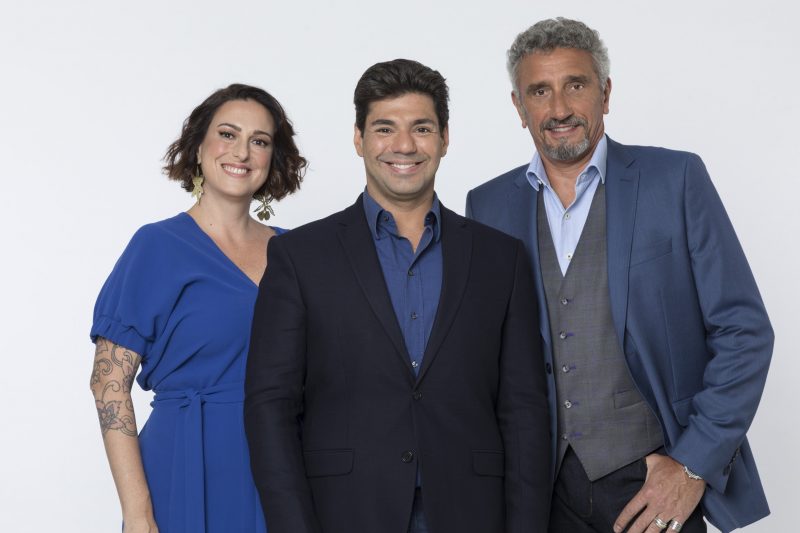 Novo reality show da Record TV, “Top Chef” ser&aacute; comandado por Felipe Bronze (centro) e contar&aacute; com 12 epis&oacute;dios – Foto: Antonio Chahestian/Record TV