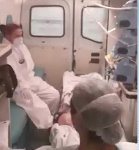 Moradora com Covid-19 transferida de Itapema para Conc&oacute;rdia – Foto: Divulga&ccedil;&atilde;o/ND