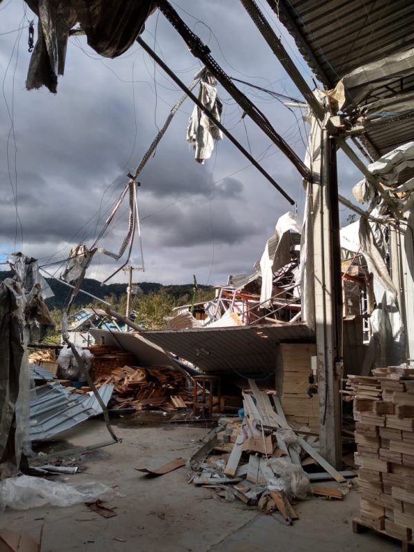 Imagem &aacute;rea mostra destrui&ccedil;&atilde;o – Foto: Stolf/Divulga&ccedil;&atilde;o/ND