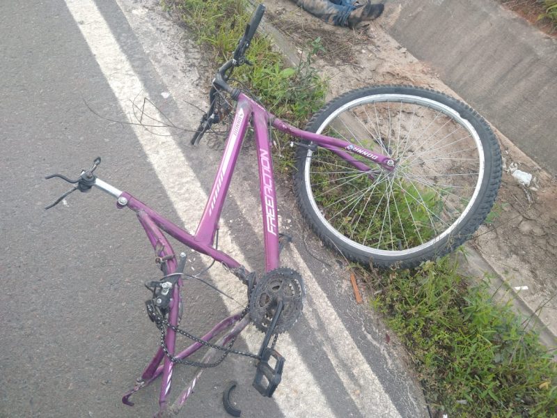 Ciclista morreu ainda no local – Foto: Divulga&ccedil;&atilde;o/PMRv/ND