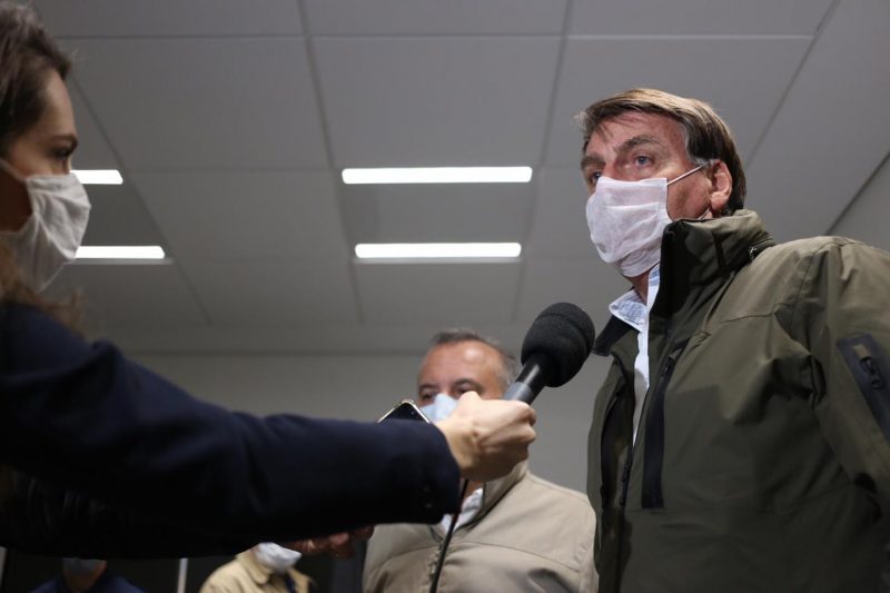 Bolsonaro anuncia resultado positivo para covid-19 – Foto: Anderson Coelho/ND